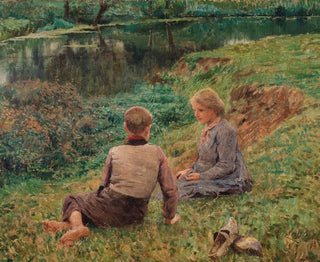 Emile Claus - Children in a landscape.webp