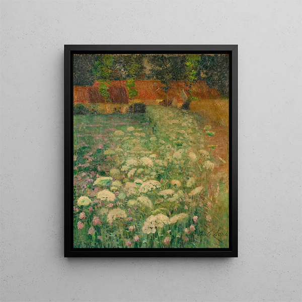 Fleurs de carottes Carottes sauvages - Émile Claus — kehystetty taideteos seinällä