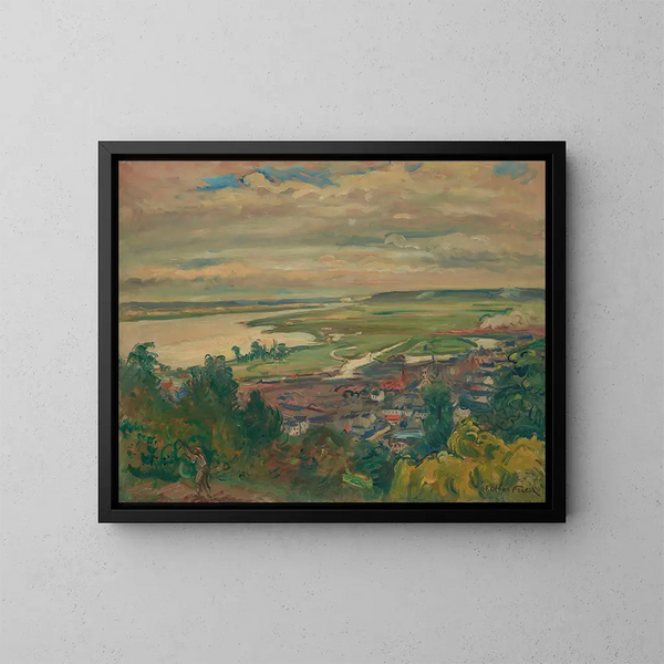 L'estuaire de Honfleur - Émile Othon Friesz — kehystetty taideteos seinällä