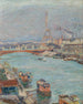 La Seine à Paris, la Tour Eiffel, le jour - Émile Othon Friesz — näkymä teoksesta