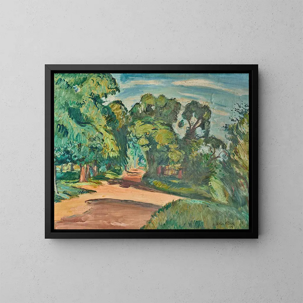 La croisée des chemins - Émile Othon Friesz — kehystetty taideteos seinällä