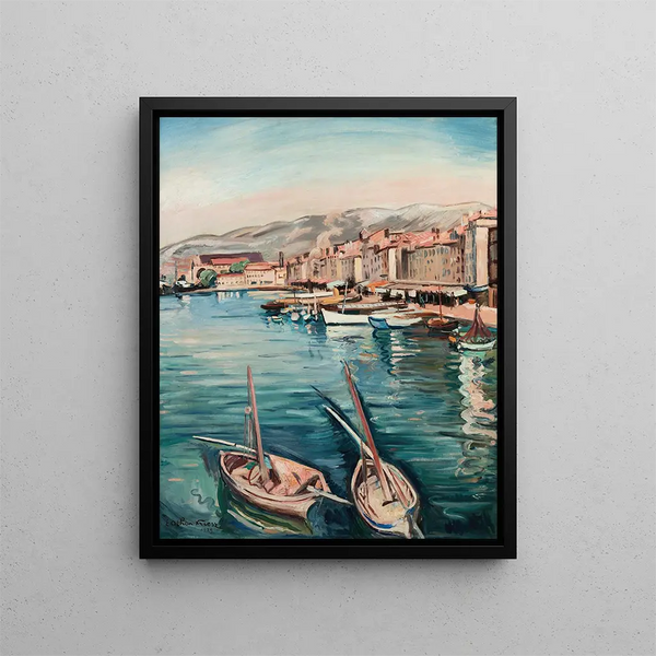 Le port de Toulon - Émile Othon Friesz — kehystetty taideteos seinällä