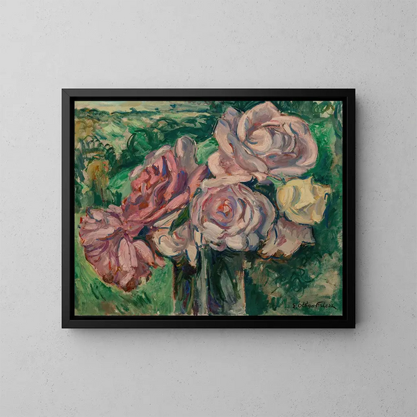 Roses - Émile Othon Friesz — kehystetty taideteos seinällä