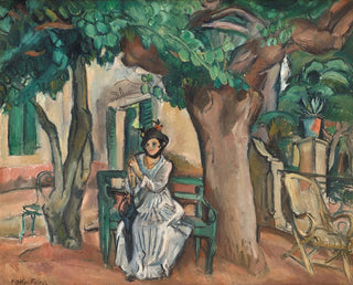 La Dame sur la terrasse - Émile Othon Friesz — näkymä teoksesta