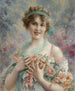 Fille aux roses Émile Vernon - Émile Vernon — näkymä teoksesta