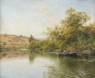 La Rivière aux environs de Santiponce - Emilio Sánchez Perrier — näkymä teoksesta