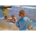 Maalauksen jäljennös Lasten rannalla, Valencia - Joaquín Sorolla