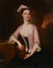 Katherine Watson Southwellin (kuollut 1765) -teoksen muotokuva, jossa hän pitää kirjaa - Enoch Seeman — näkymä teoksesta
