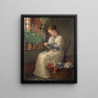 Enoch Wood Perry Jr - A Months Darning.webp