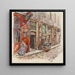 Entre l'escalier A du Marché des Enfants Rouges en 1908, 3ème arrondissement - Frédéric Houbron — kehystetty taideteos seinällä