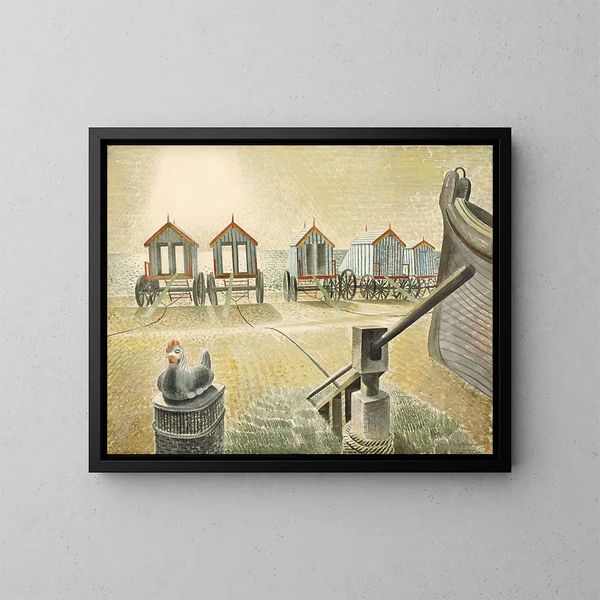 Bathin koneet Aldeburghista - Eric Ravilious — kehystetty taideteos seinällä
