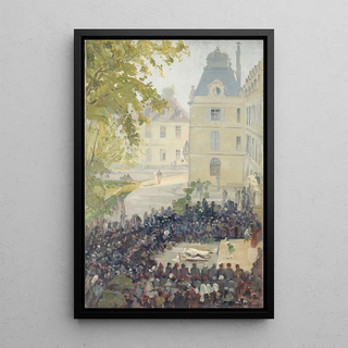 Ernest Boudet - Concert donn aux blesss dans la cour de lhpital militaire du ValdeGrce.webp