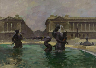 Ernest Jules Renoux - La Place de la Concorde et la rue Royale.webp