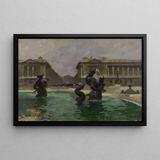 Ernest Jules Renoux - La Place de la Concorde et la rue Royale.webp