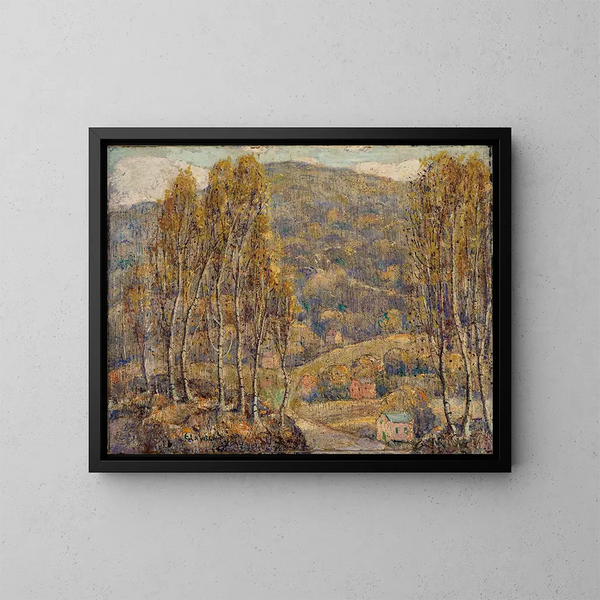 Hêtres - Ernest Lawson — kehystetty taideteos seinällä