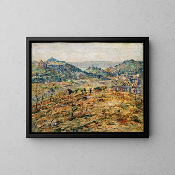 Banlieues urbaines - Ernest Lawson — kehystetty taideteos seinällä