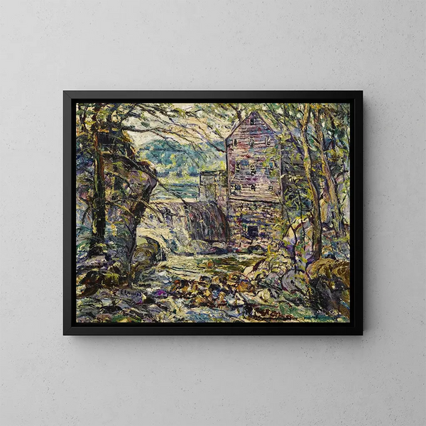 Le Moulin - Ernest Lawson — kehystetty taideteos seinällä
