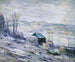Tuulinen päivä Bronx-joella - Ernest Lawson — näkymä teoksesta
