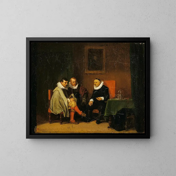 Bourgeois néerlandais - Ernest Meissonier — kehystetty taideteos seinällä