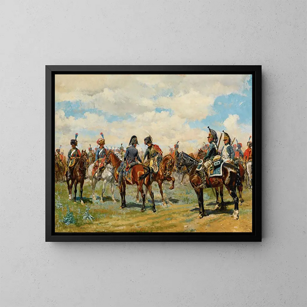 Les Deux Amis - Ernest Meissonier — kehystetty taideteos seinällä