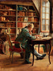 The Bibliophile - Ernest Meissonier — näkymä teoksesta
