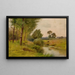 Housatonic-joen varrella Connecticutissa - Ernest Parton — kehystetty taideteos seinällä