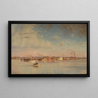 Ernest Wadsworth Longfellow - View of Cambridge from the Inner Basin.webp