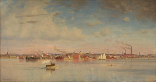Ernest Wadsworth Longfellow - View of Cambridge from the Inner Basin.webp