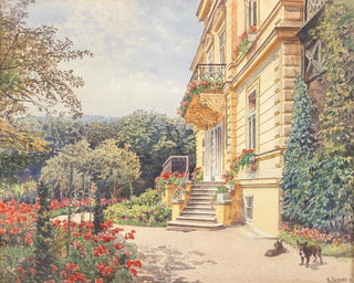 Villa dans un jardin soigné - Ernst Graner — näkymä teoksesta