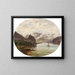 Vue du château de Stekov sur l'Elbe - Ernst Gustav Doerell — kehystetty taideteos seinällä