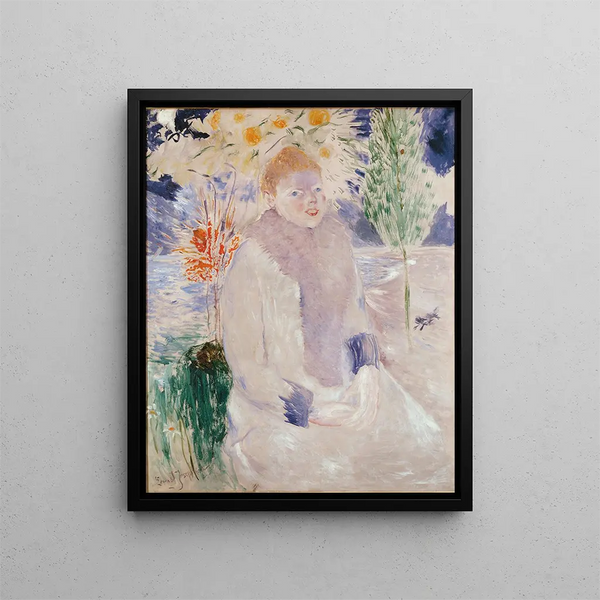 Portrait d'une dame - Ernst Josephson — kehystetty taideteos seinällä