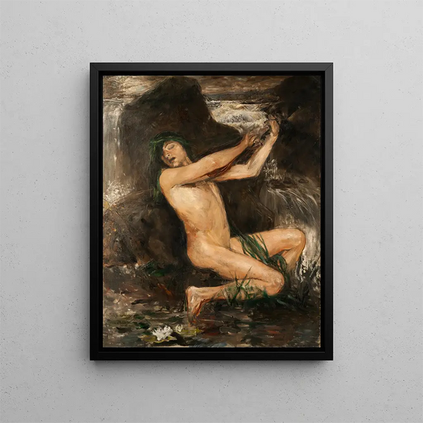 L'Esprit de l'Eau - Ernst Josephson — kehystetty taideteos seinällä