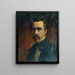 Autoportrait - Ernst Lafite — kehystetty taideteos seinällä