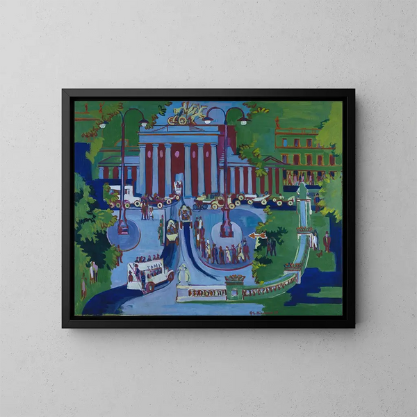 Porte de Brandebourg - Ernst Ludwig Kirchner — kehystetty taideteos seinällä
