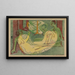 Kolme alastonta metsikössä - Ernst Ludwig Kirchner — kehystetty taideteos seinällä