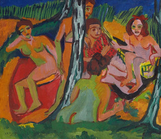 Ernst Ludwig Kirchner - Forest Scene Moritzburg Lakes.webp