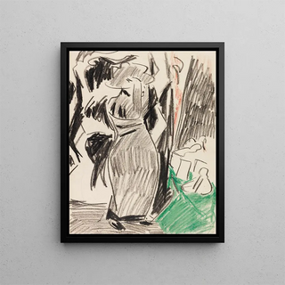 Ernst Ludwig Kirchner - Frau vor dem Spiegel.webp