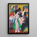 Au bordel - Ernst Ludwig Kirchner — kehystetty taideteos seinällä