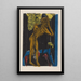 Schlemihl-maalaus huoneen yksinäisyydessä - Ernst Ludwig Kirchner — kehystetty taideteos seinällä