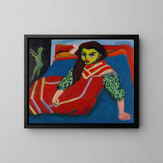 Ernst Ludwig Kirchner - Seated Girl Frnzi Fehrmann.webp