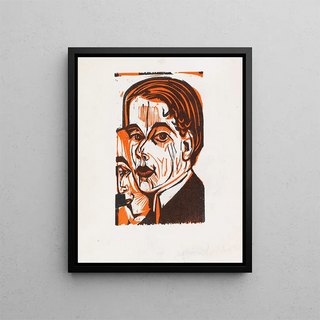 Ernst Ludwig Kirchner - Selbstbildnis mit Frauenprofil.webp