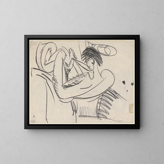 Ernst Ludwig Kirchner - Sitting female nude.webp