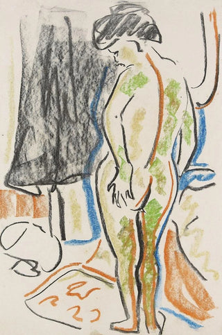 Ernst Ludwig Kirchner - Stehender weiblicher Akt.webp