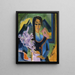 Sunnuntai Alpeilla - Ernst Ludwig Kirchner — kehystetty taideteos seinällä