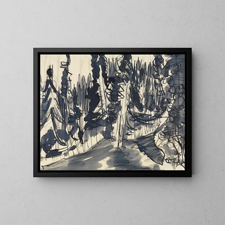 Ernst Ludwig Kirchner - Tannenwald BergwaldStudie.webp