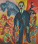 L sairaanhoitaja - Ernst Ludwig Kirchner — näkymä teoksesta