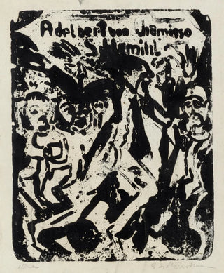 Ernst Ludwig Kirchner - Umschlagzeichnung zu Adelbert von Chamissos Erzhlung Peter Schlemihls wundersame Geschichte.webp