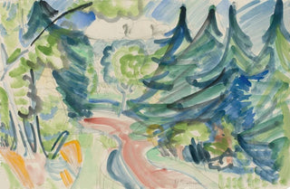 Ernst Ludwig Kirchner - Waldstrae im Taunus.webp