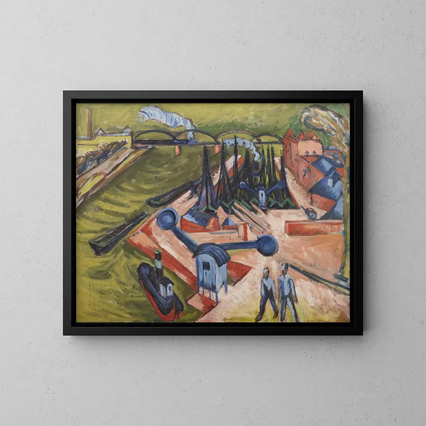Länsimainen maalaus Frankfurt am Mainissa - Ernst Ludwig Kirchner — kehystetty taideteos seinällä