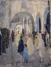 Rue à arcades dans une ville d'Afrique du Nord - Ernst Schiess — näkymä teoksesta